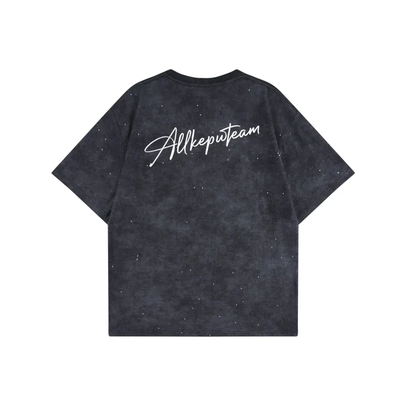 Kepu T-Shirt Unisex Navy Blue With Red Print-6