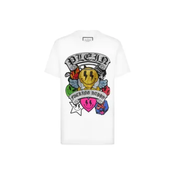 PHILIPP PLEIN Strass Smile T shirt