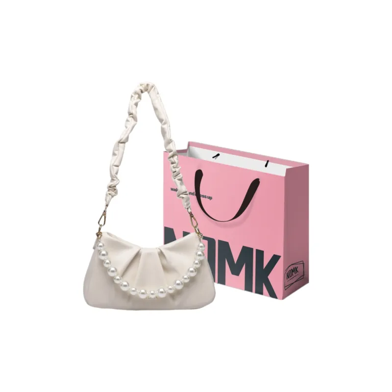 NOMK PU Shoulder Bag Regular Women's Ecru-9