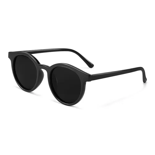 LASHION PC Round sunglasses black Women's