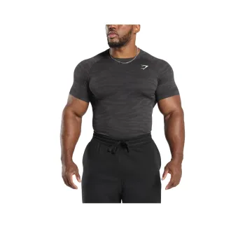 GYMSHARK T Shirt Men's Agate Gray/Black