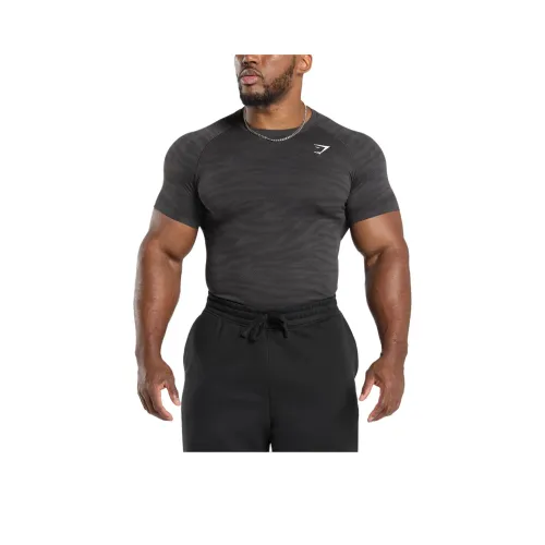 GYMSHARK T Shirt Men's Agate Gray/Black
