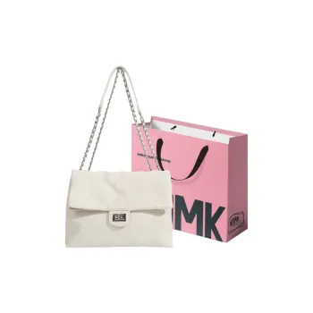 NOMK PU Shoulder Bag Tote Shopping Bag Shoulder Bag Crossbody Bag Large Size Women's Black/White