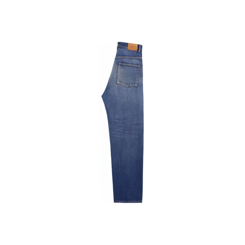 SAINT LAURENT High Rise Straight Leg Jeans-1