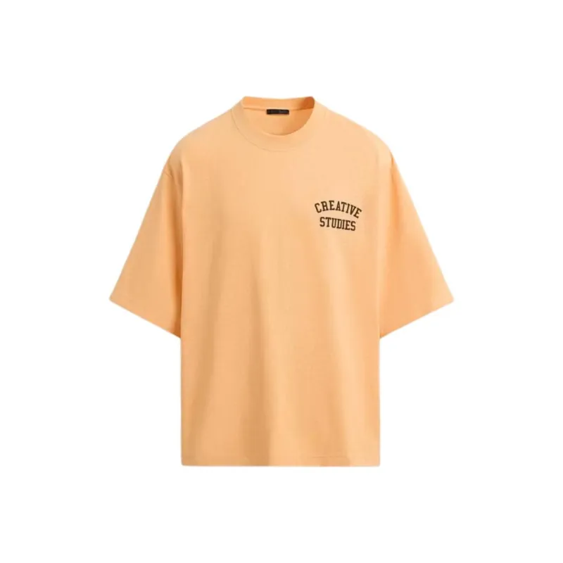 ZARA T Shirts Men Orange-0