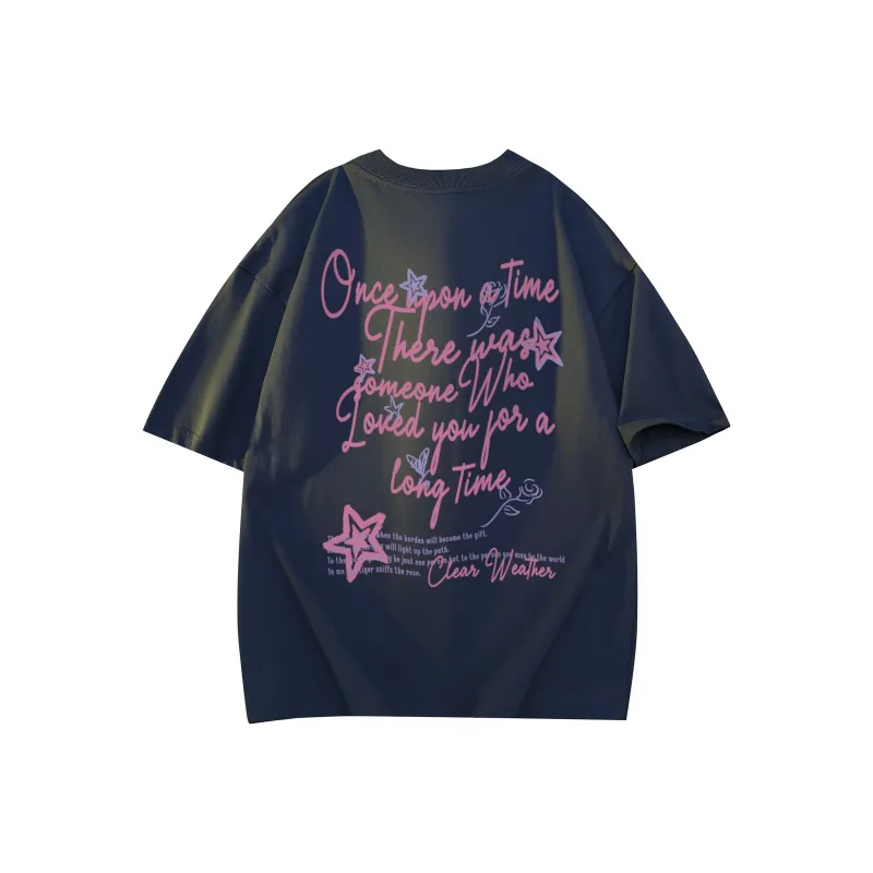 FONDLOOK T Shirt Unisex Navy Blue Upgraded-11
