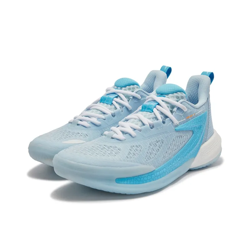 361° Anti Slip Wear Resistant Low Top Basketball Shoes Men's Glacier Blue-2