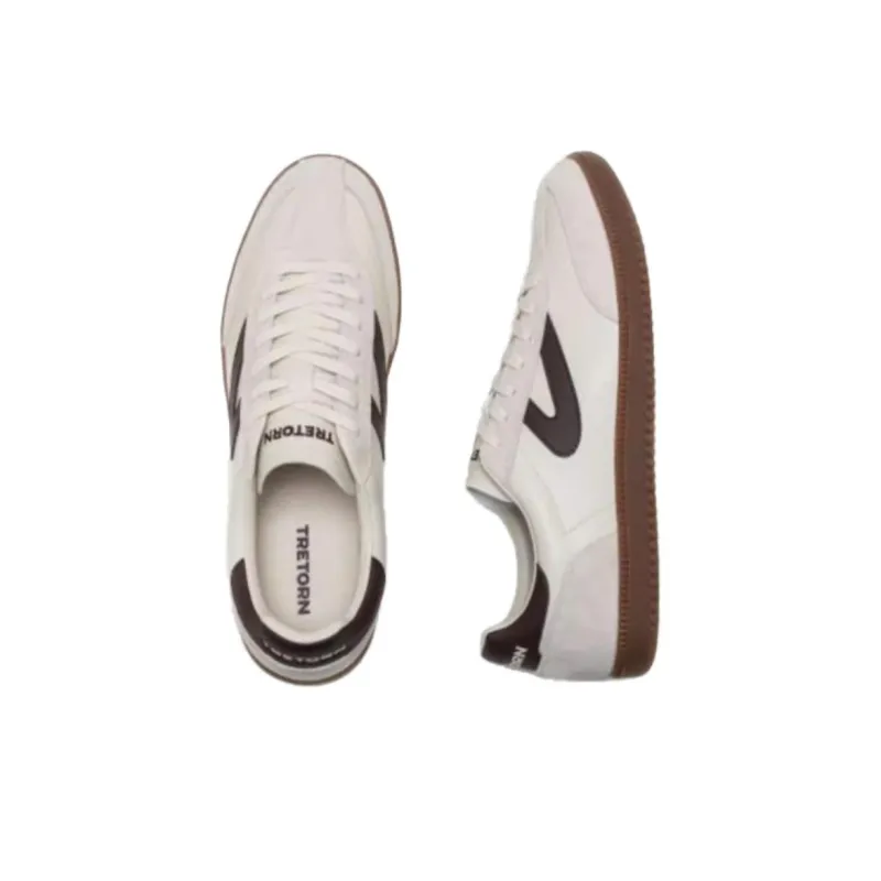 TRETORN Low Top Skateboard Shoes Unisex Beige Brown-2