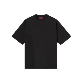 GUCCI Embroidered Jersey T Shirt