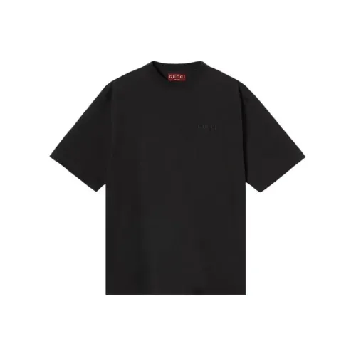 GUCCI Embroidered Jersey T Shirt