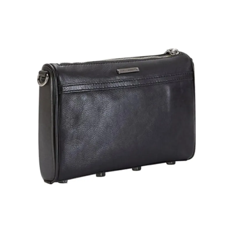 REBECCA MINKOFF Genuine Leather Crossbody Bag Shoulder Bag Women's Black-1