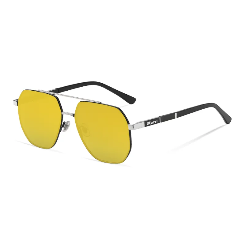 KeiTi Metal Aviator Sunglasses Unisex-4