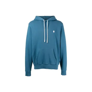 Marcelo Burlon Logo embroidered Drawstring Hoodie