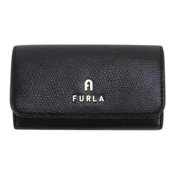 Furla Leather Key Pouch Women's Black