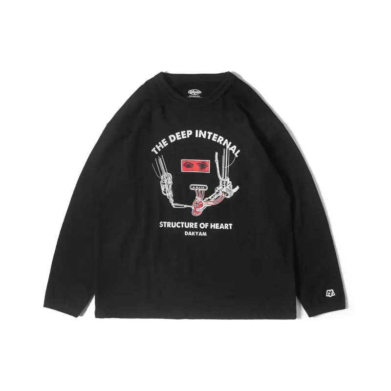 DAKYAM Crew Neck Loose Fit Regular Sweatshirt Unisex-0