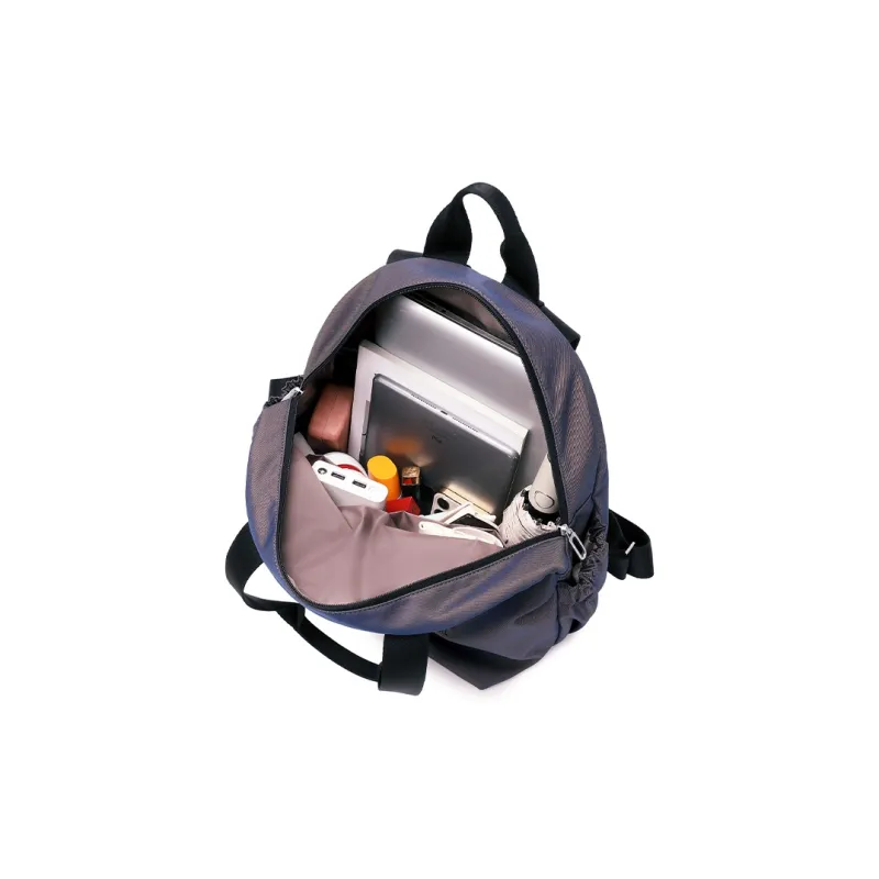 WINNER Polyester Portable Backpack Unisex Laser/Black-5
