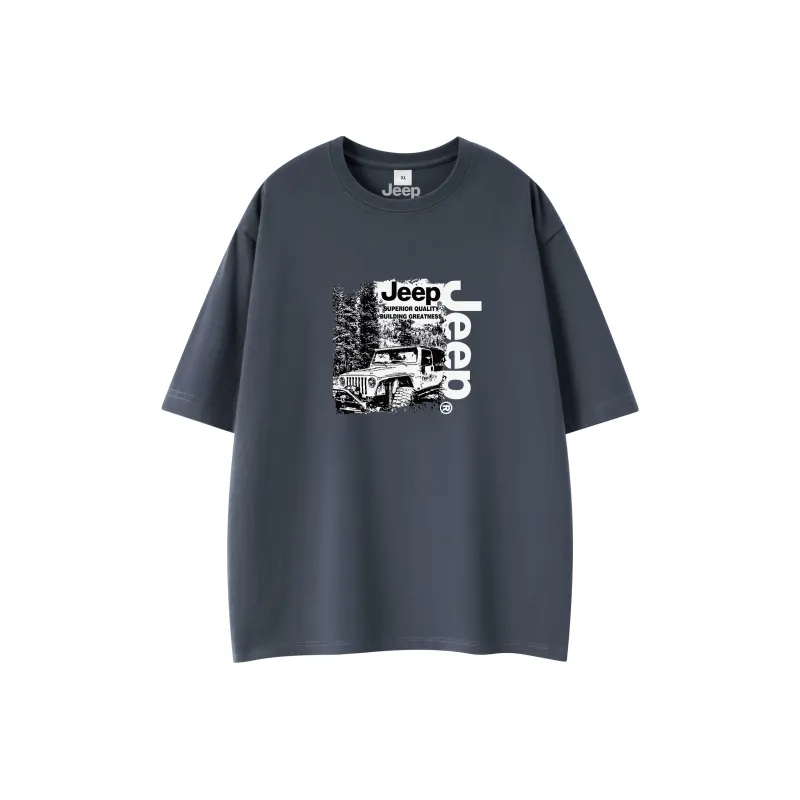 Jeep Pasture Horse Lifestyle T Shirt Unisex Raw White-6
