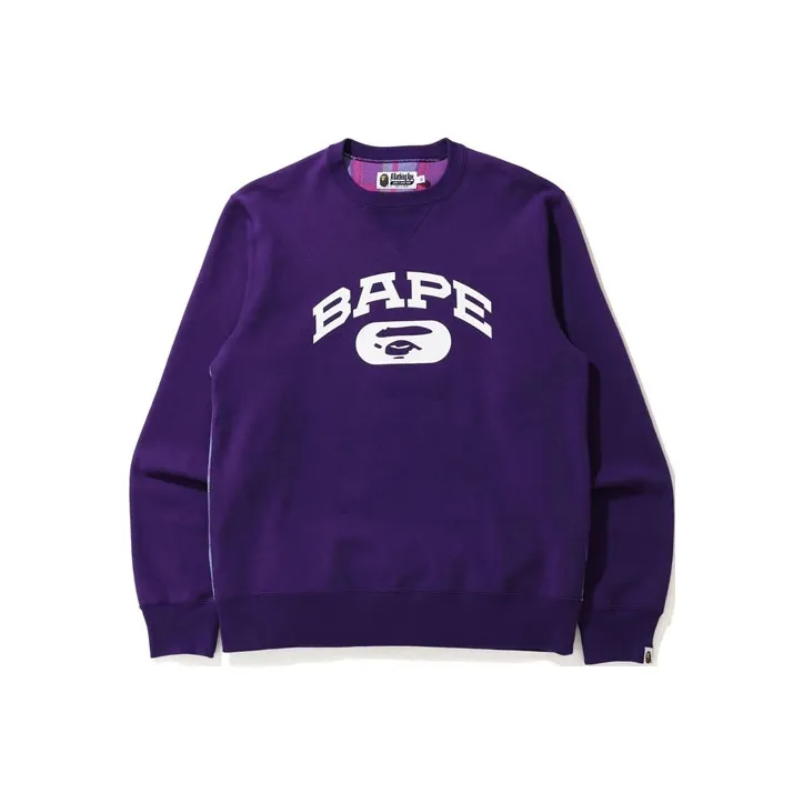 A BATHING APE Check Crewneck-2