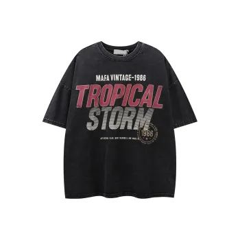 GBXM T Shirt Unisex Washed Black