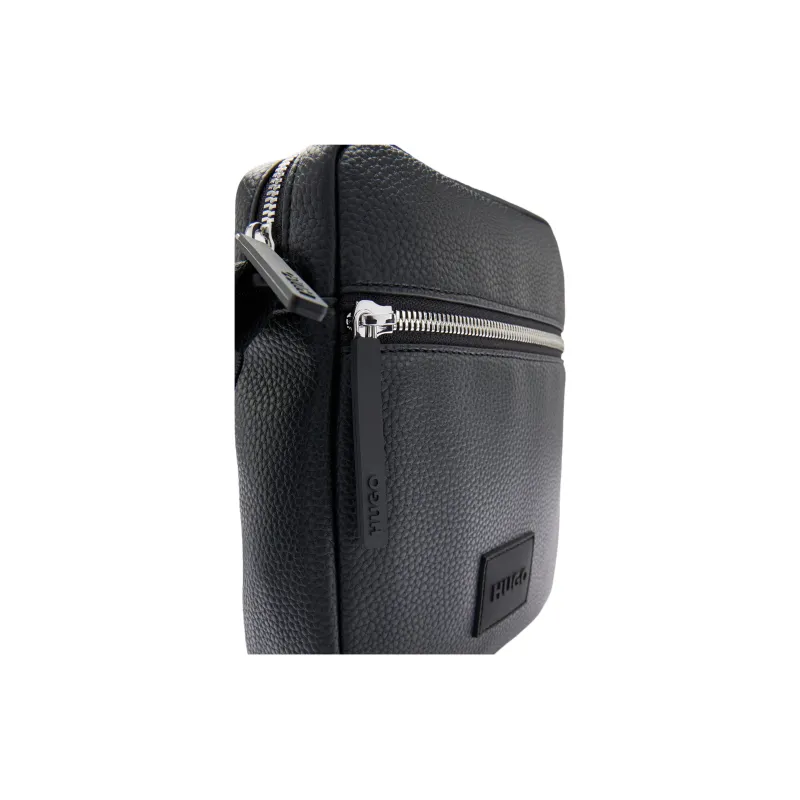 HUGO BOSS Artificial Leather Reporter Bag Shoulder Bag Men's Black-4