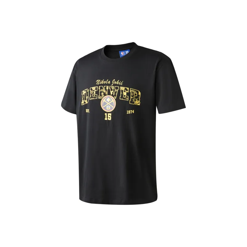 NBA Danfu Digs Gold T Shirts Unisex Black-0