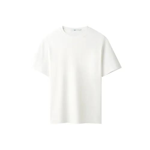 HLA T Shirts Men Ecru Trim W3
