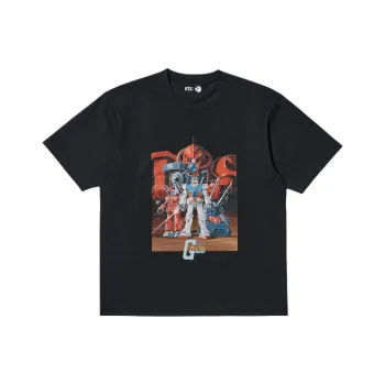UNIQLO x JIDONGZHANSHIGAODA 45ZHOUNIAN,LIANMINGKUAN Mobile Suit Gundam, Collaboration SS25 T Shirt Unisex Black