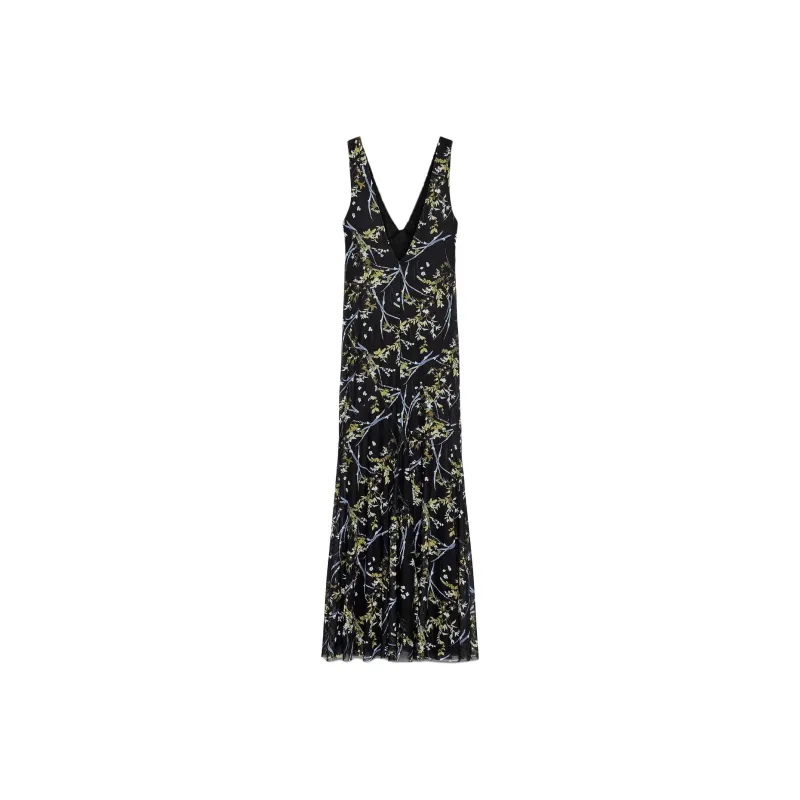 ZARA Sleeveless Dress Women's Black-1