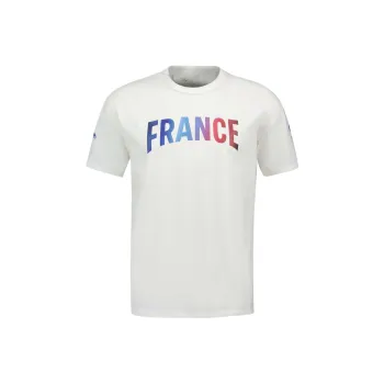 Le Coq Sportif Paris Olympic Games Series SS24 T-Shirt Équipe De France Homme T-Shirt Men's White