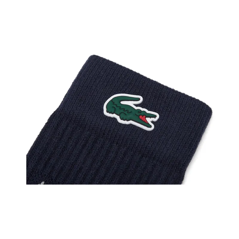 LACOSTE Mid Calf Socks Men's 1 Pack Navy Blue-1