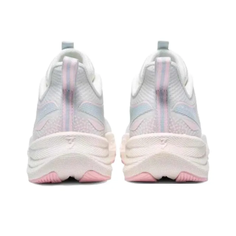 361° Breathable Slip Resistant Low Top Casual Running Shoes Women's White Blue Pink-3