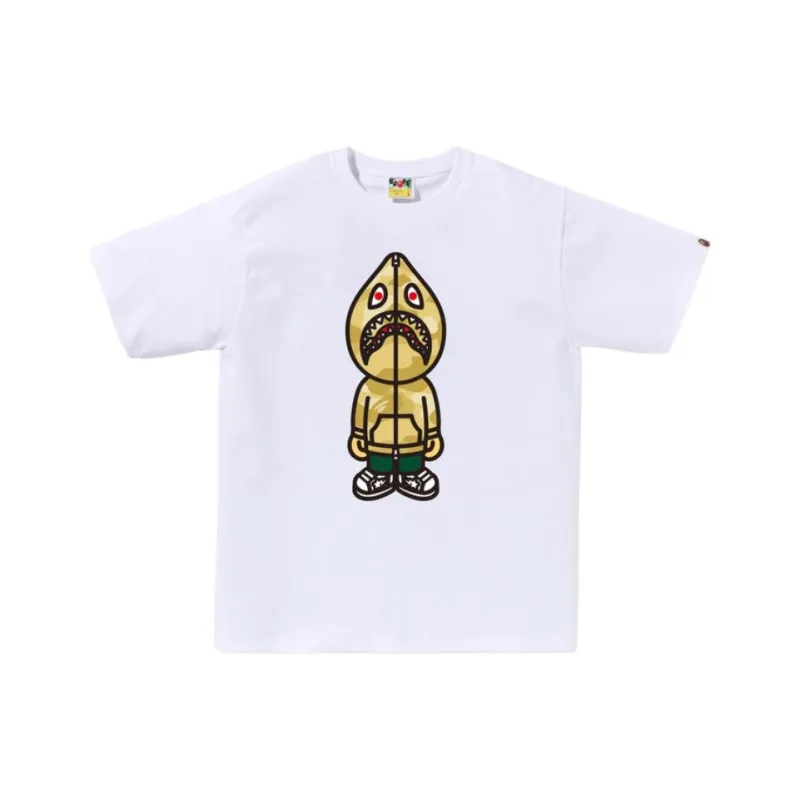 Bape Color Camo Classic Milo Shark T shirt-0