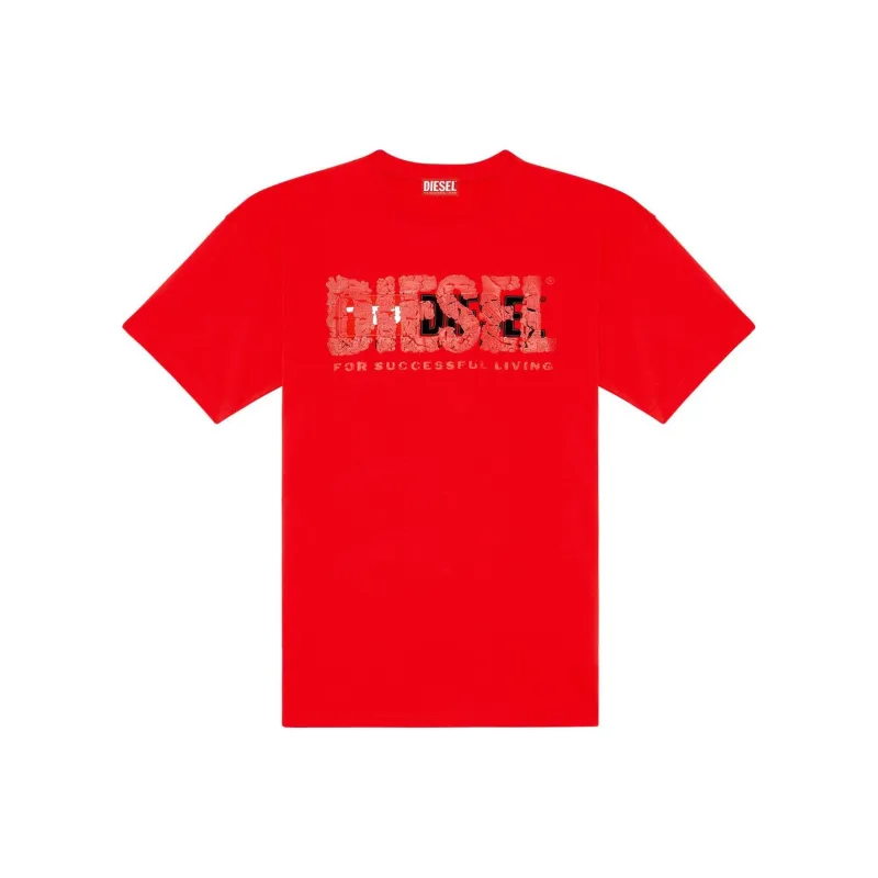 DIESEL T Shirts Men Red-0