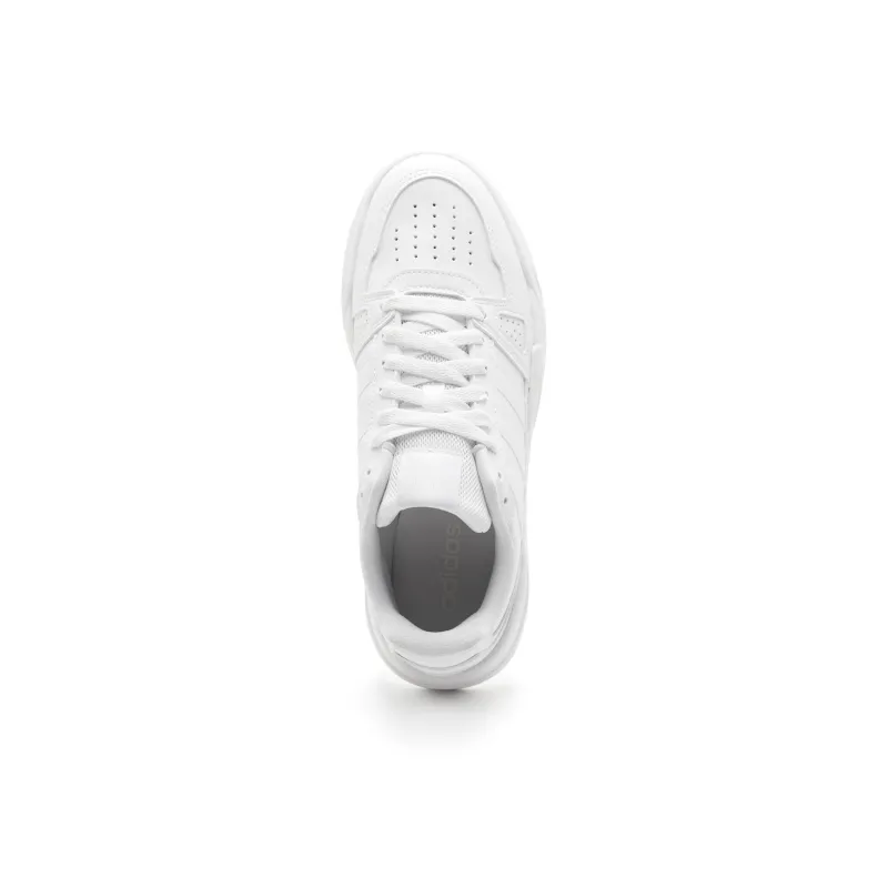 Adidas LITE BALLER Anti Slip Wear Resistant Low Top Skateboard Shoes Unisex White-3