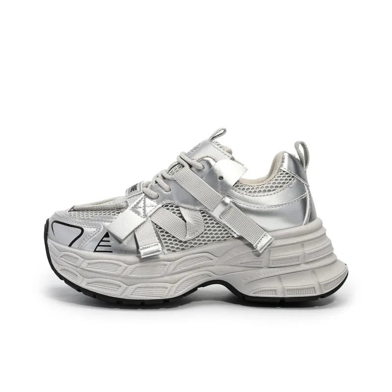 Dafu Leaps Forward Height Increasing Slip Resistant Low Top Chunky Sneakers Women's-3