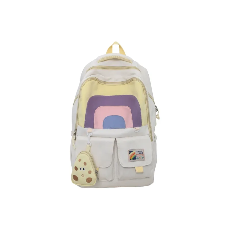 H YXIANG Nylon Backpack Women's Multicolor-2
