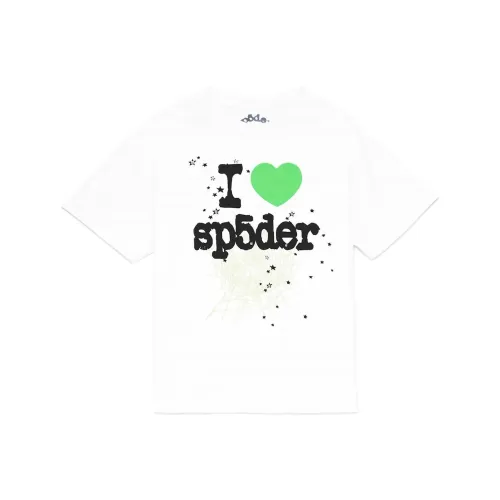 Sp5der 화이트 남성 티셔츠