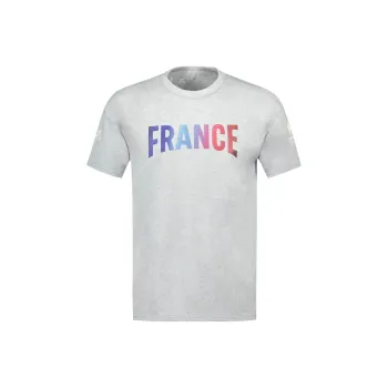 Le Coq Sportif Paris Olympic Games Series SS24 T-Shirt Équipe De France Homme T-Shirt Men's Gray