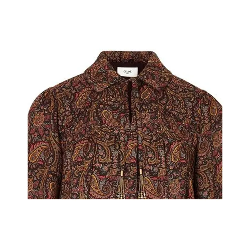 CELINE Shirts Women's Brown-2
