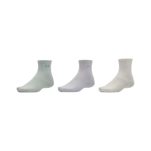 Under Armour Essential Mid Calf Socks Women's 3 Pack Grayish Gray