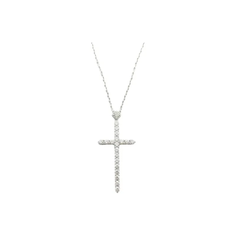 Cartier 2010s Pre owned 18kt White Gold Diamond Pendant Necklace-0