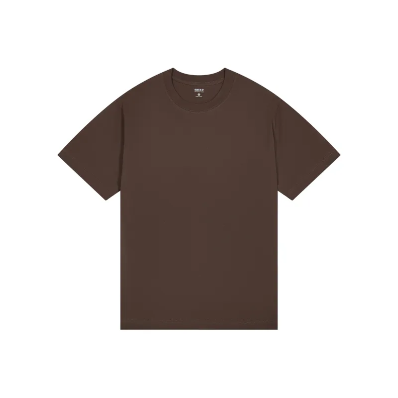 MIANDEMEIXUE Loose Fit Casual Inner Short Sleeved T Shirt Unisex Solid Color-16