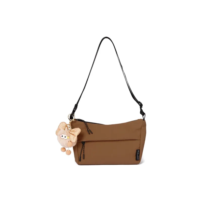 Dubaolu Fabric Dumpling Bag Crossbody Bag Medium Size Unisex Black/Khaki/Brown-15