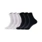 GL4024 Crew Socks 6 Pack (3 White/3 Black)