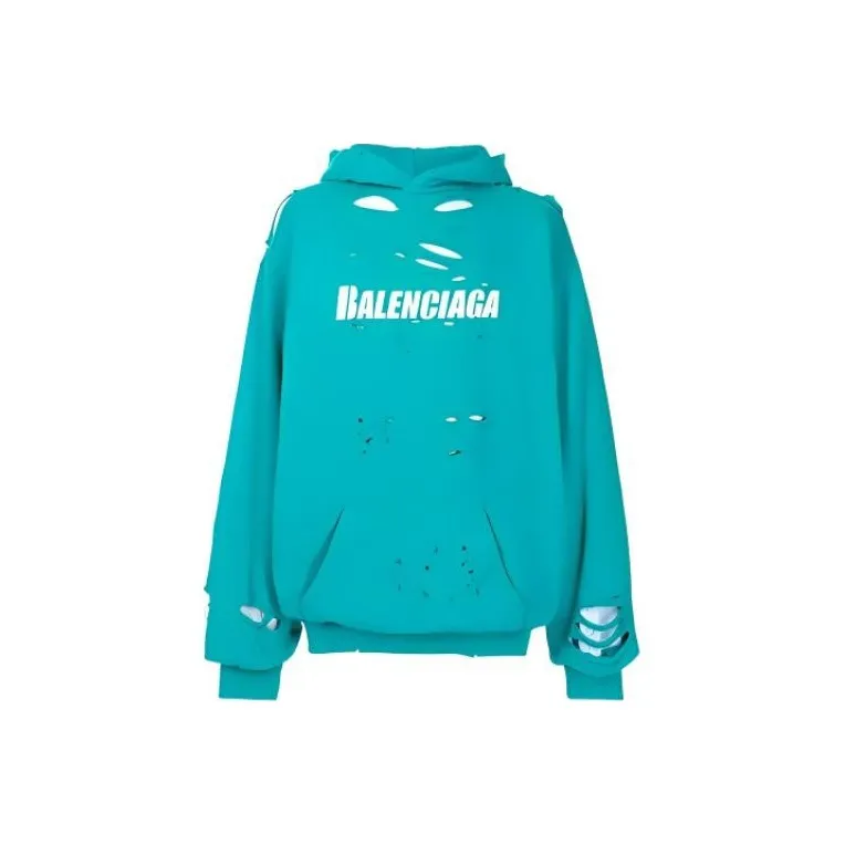 Balenciaga Caps Destroyed Hoodie-1