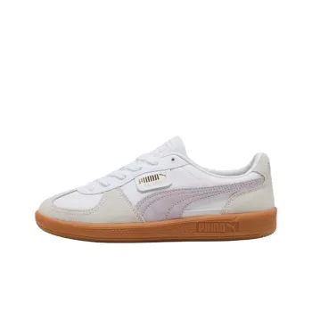 PUMA Palermo Lth Anti Slip Wear Resistant Low Top Skateboard Shoes Women's White