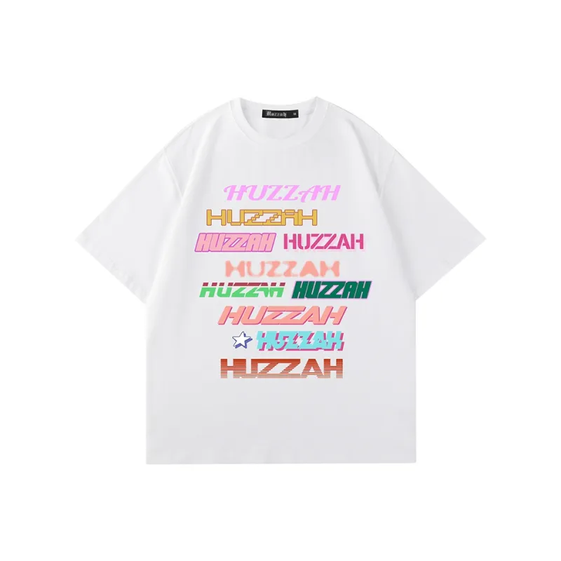 Huzzah Short Sleeved T Shirts Unisex-2