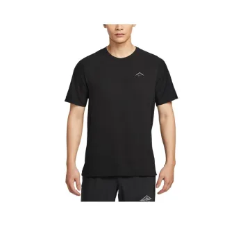 Nike Dri FIT Trail Solar Chase T Shirt Men's Black/Peak White