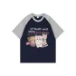 Heather Gray & Navy Blue