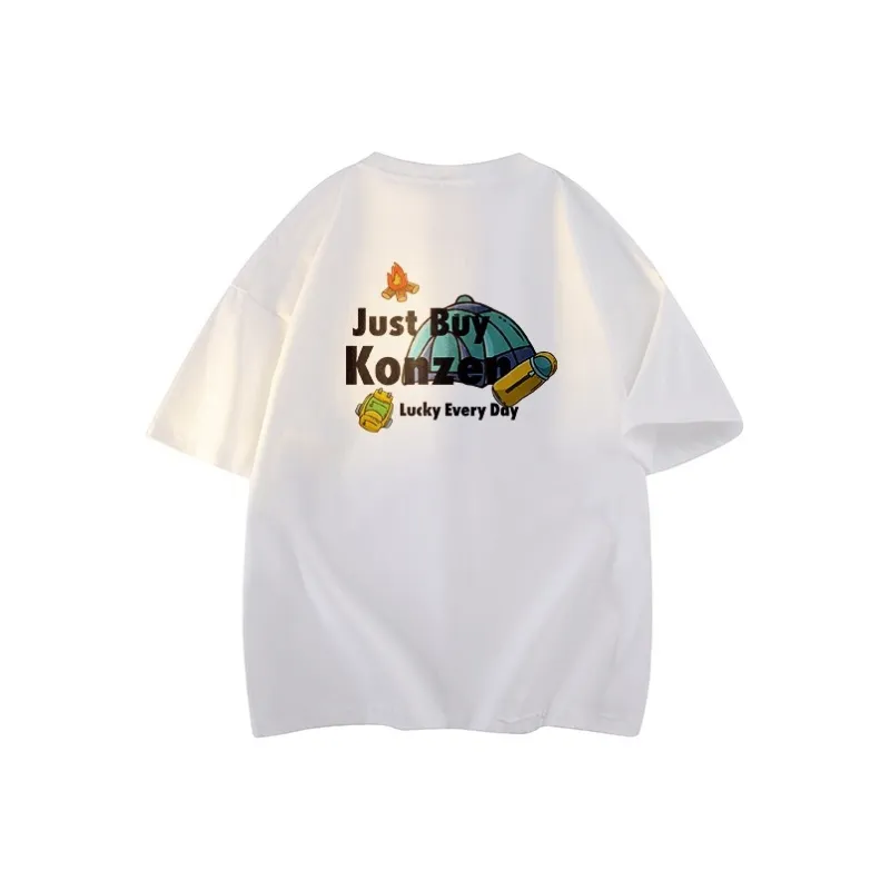 KONZEN· T Shirt Unisex 100% Cotton White-0
